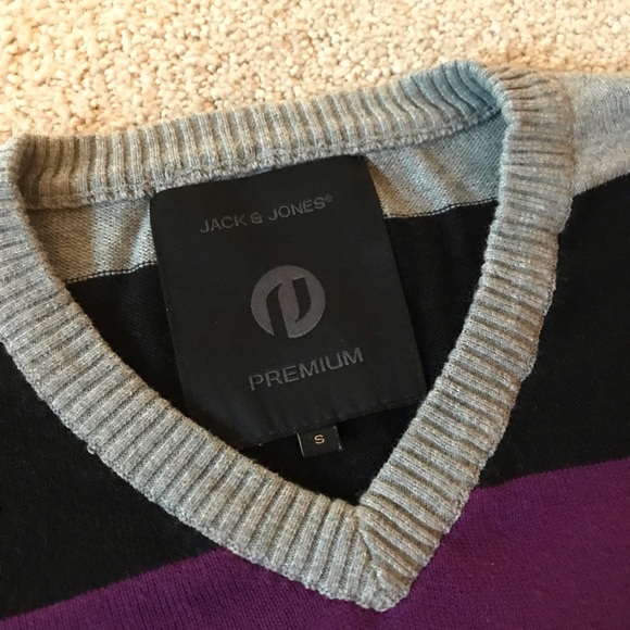 Jack & Jones Premium V Neck Sweater - Picture 2 of 3